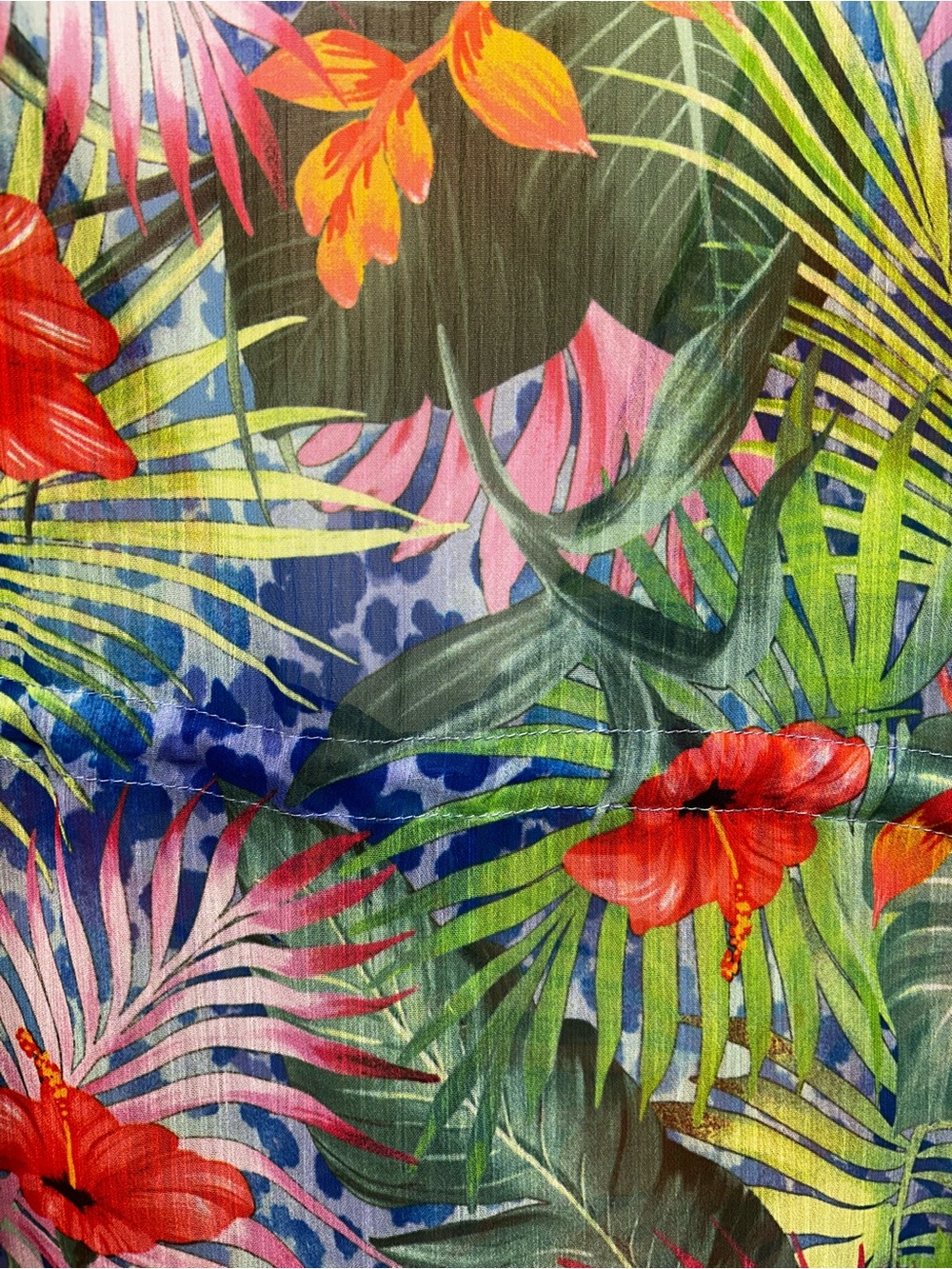 Bleu Rod Beattie Blue Tropical Floral Swim Cover-Up - Picture 12 of 12